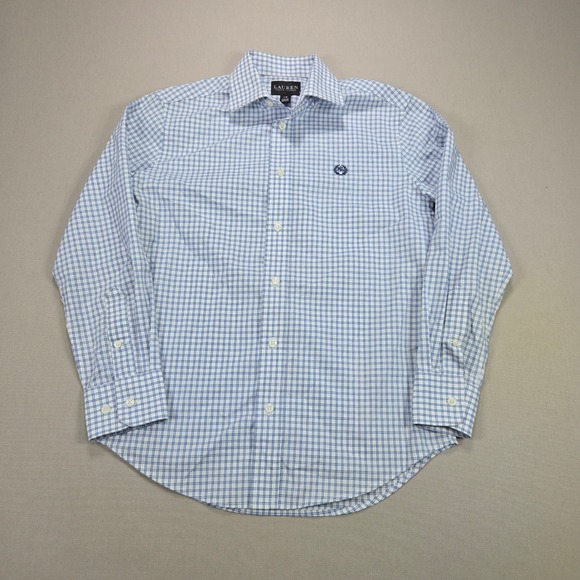 Lauren Ralph Lauren Other - Lauren Ralph Lauren Button Down Kids Plaid Heritage Blue White size 12